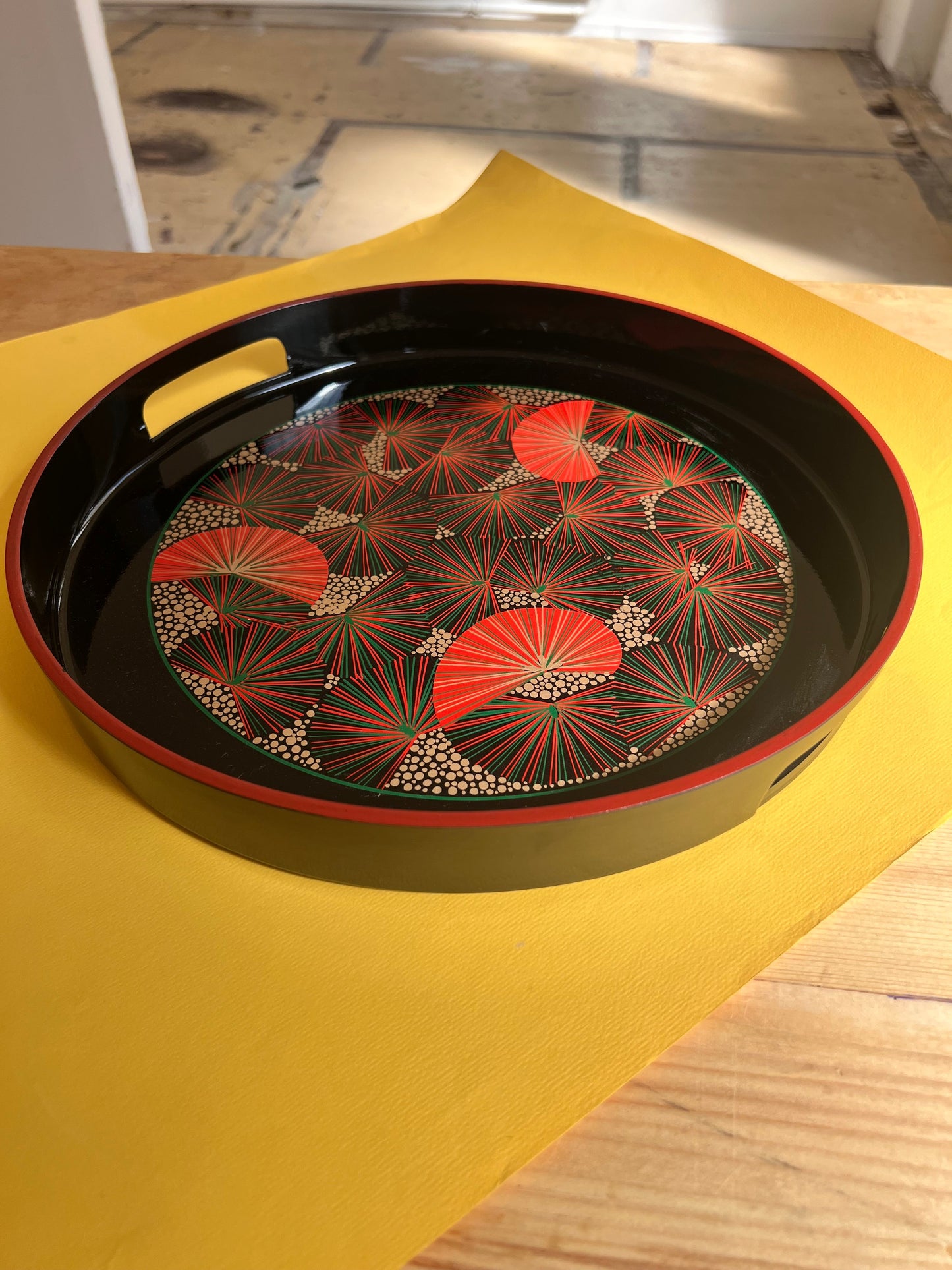 Vintage Lacktablett Shōwa Periode Japan 70er