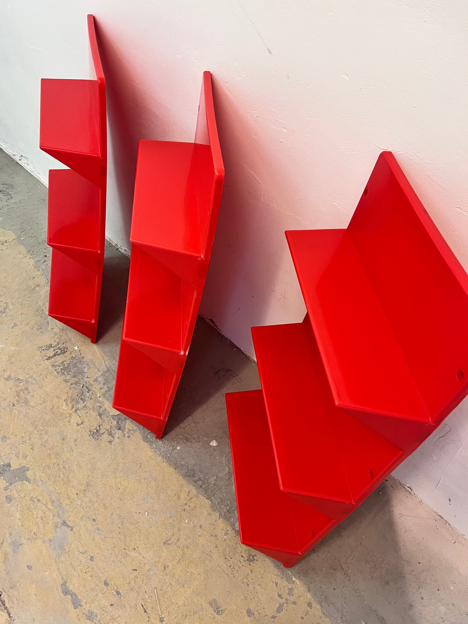 Vintage Wandregal Kämpe von Niels Gammelgaard für IKEA rot