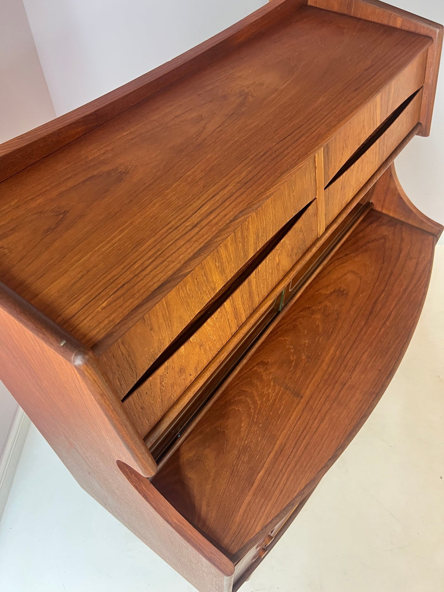 Secrétaire vintage en teck par Gunnar Falsig