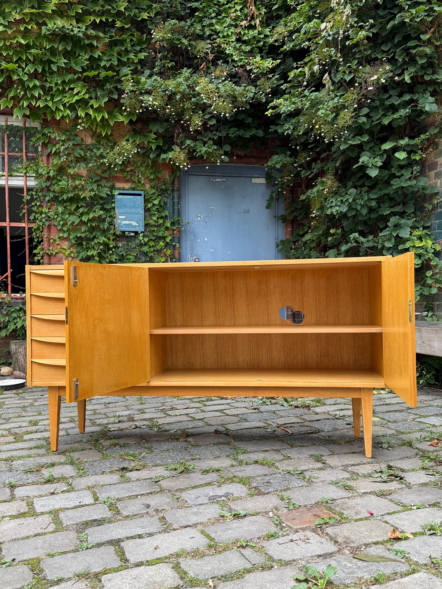 Vintage Sideboard Typ 602/K Esche von Franz Ehrlich für Hellerau