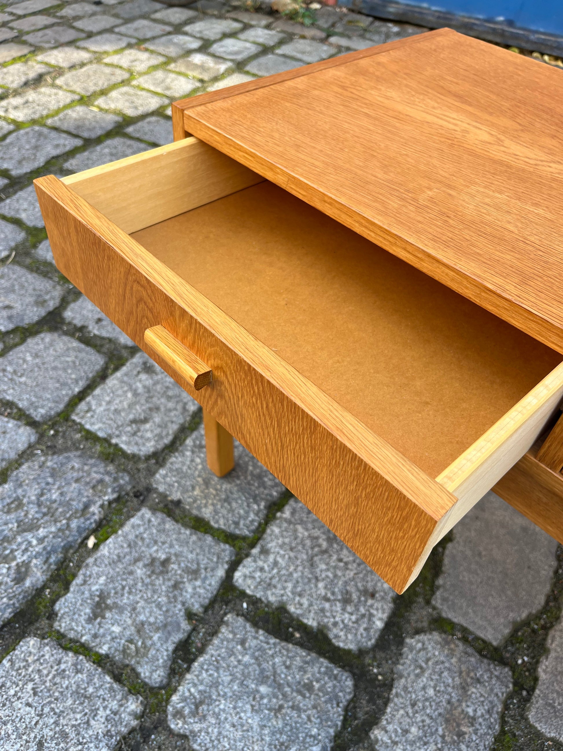 Vintage Lowboard aus Eiche, Dänemark 60er Jahre