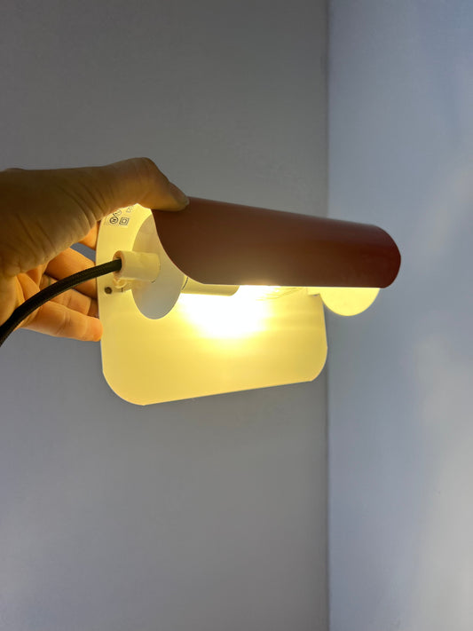 Vintage Wandlampe rot von Aneta Set von 2