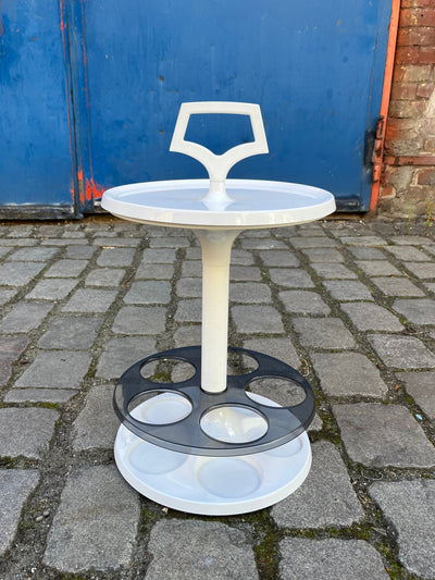 Bottle holder side table white by Flair Holland