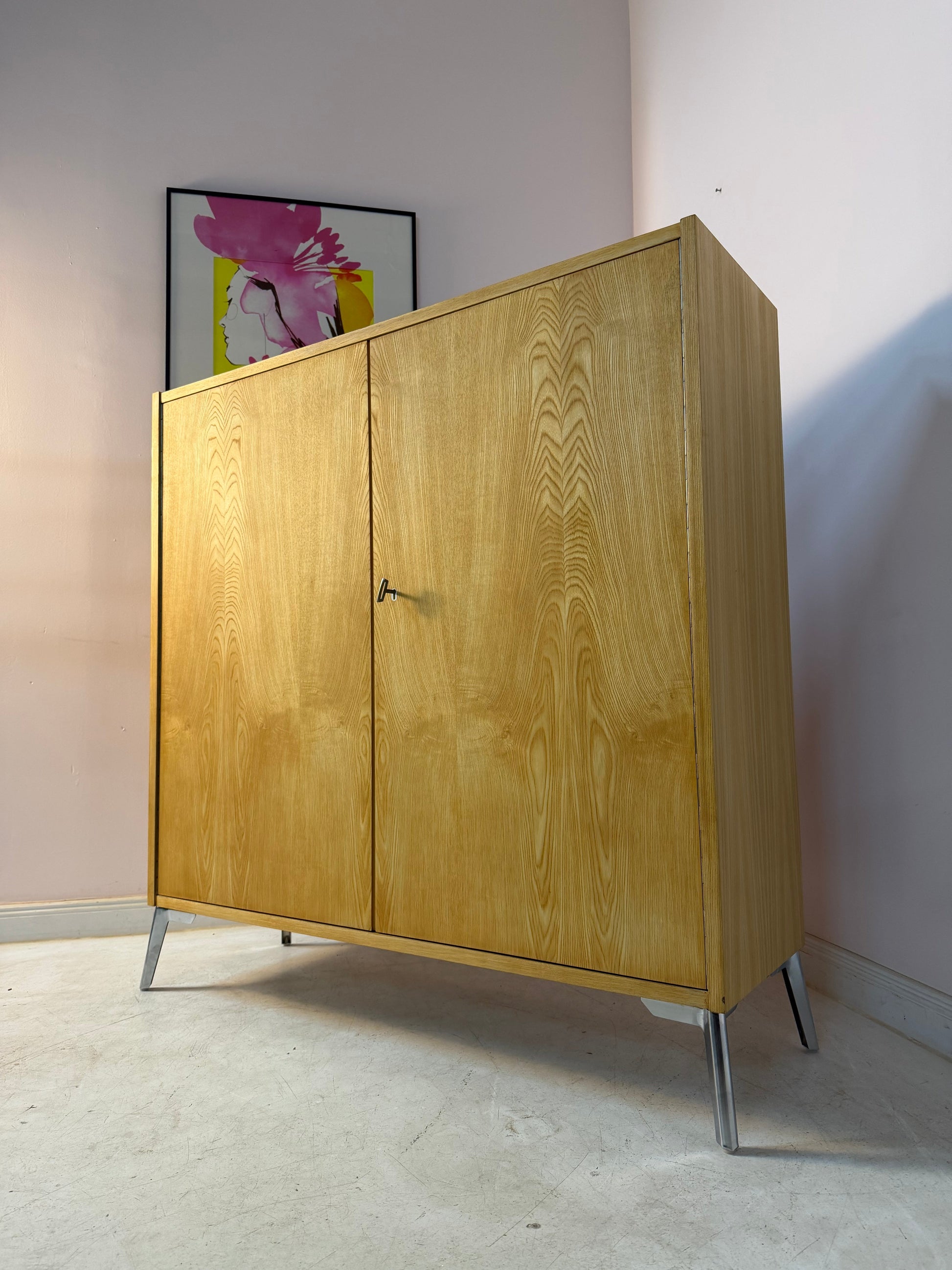 Vintage Schrank Typ 430 Esche von Joachim Nebelung für Hellerau