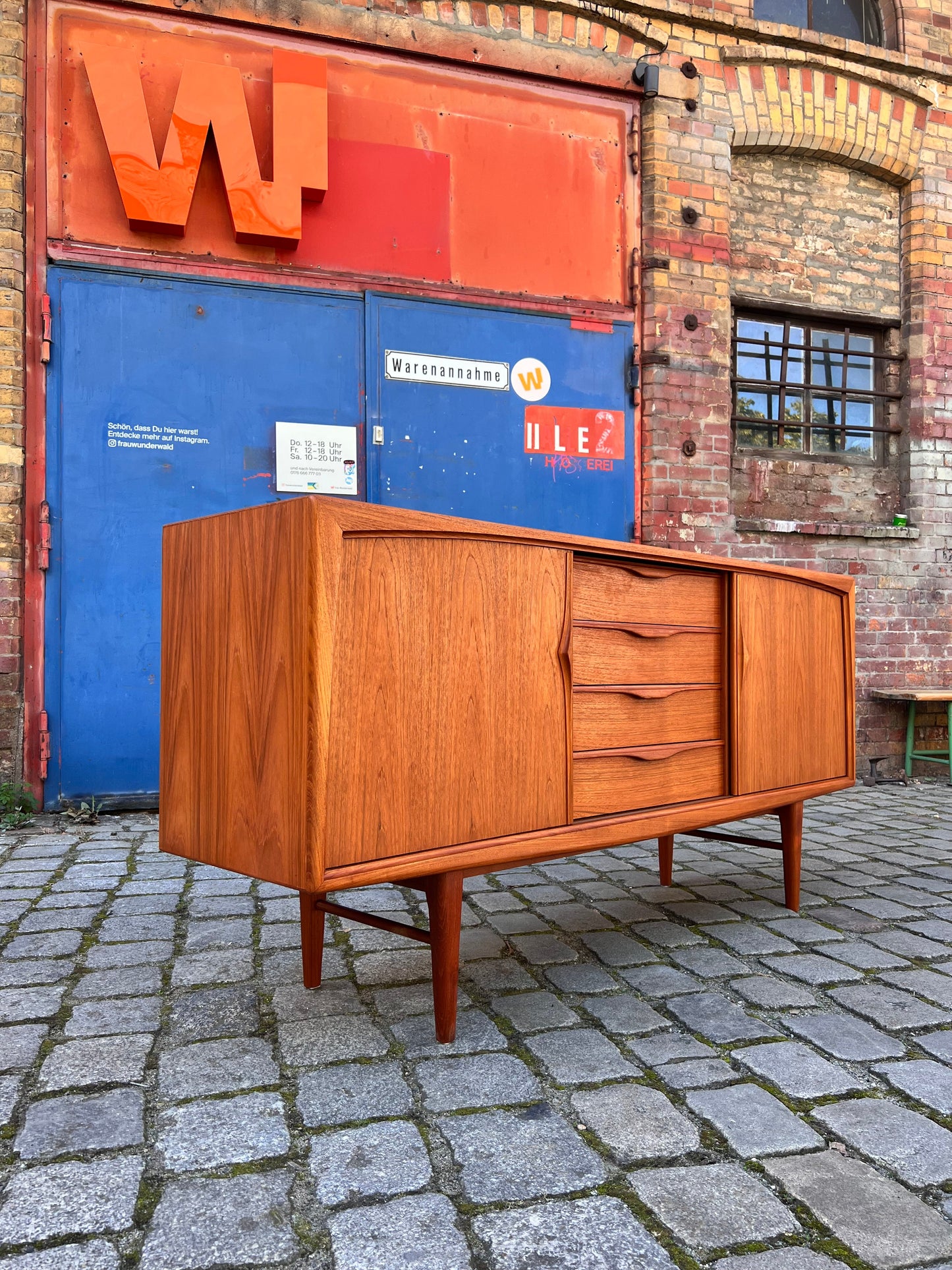 Vintage Sideboard Teak von Heinrich Riestenpatt für rt Möbel