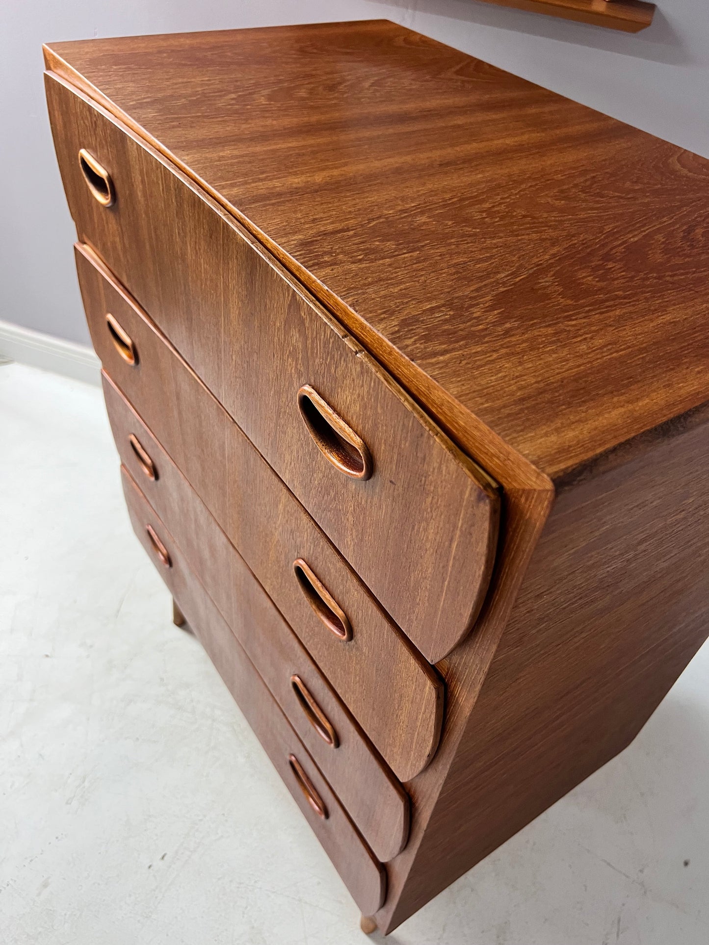 Vintage teak chest of drawers from Denmark