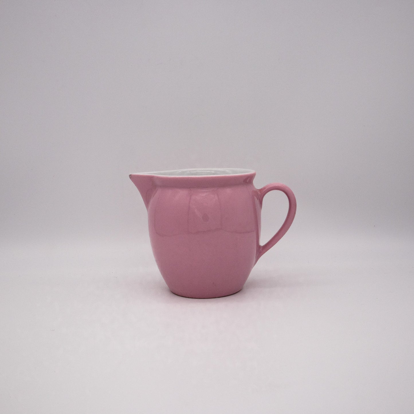 Vintage Milchkännchen rosa von Wilhelmsburger Porzellan