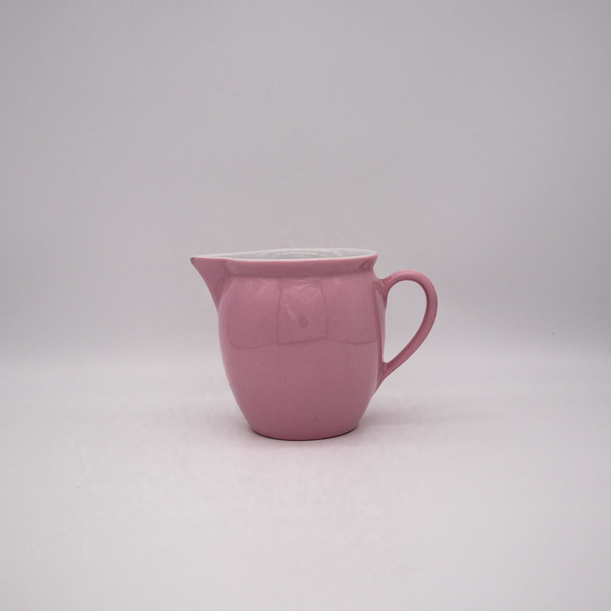 Vintage Milchkännchen rosa von Wilhelmsburger Porzellan