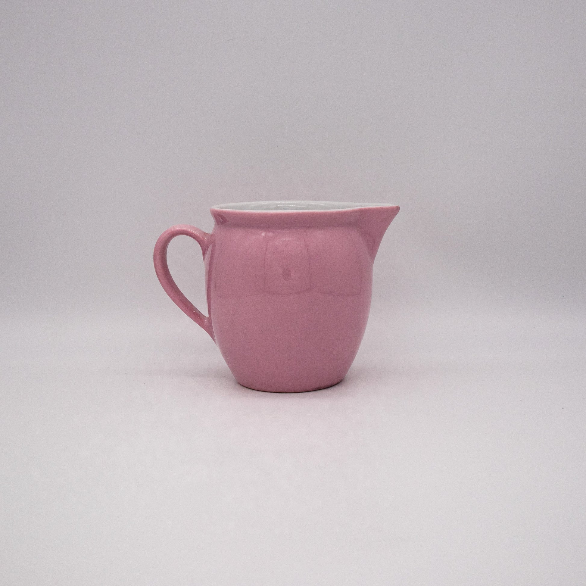 Vintage Milchkännchen rosa von Wilhelmsburger Porzellan