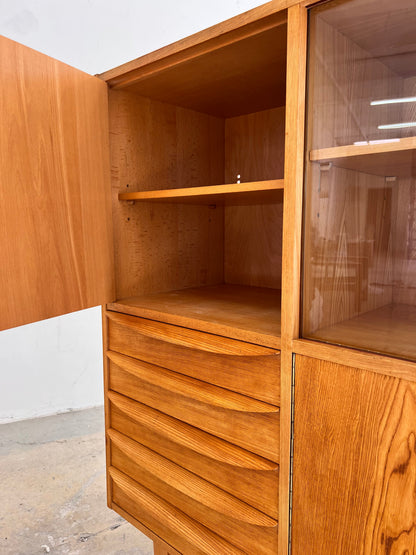 Vintage Highboard Typ 602/G von Franz Ehrlich für Hellerau Esche