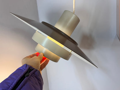 Vintage Hängelampe Falcon braun von Andreas Hansen für Fog und Mørup