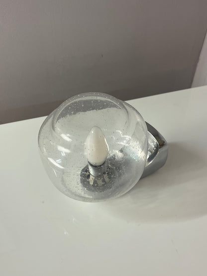 Vintage Wandlampe Einschlussglas von Novus in Originalverpackung