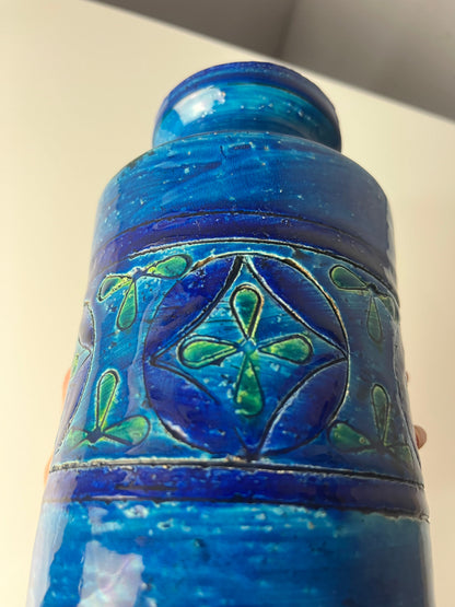 Vintage Vase Azul Rimini von Aldo Londi für Bitossi