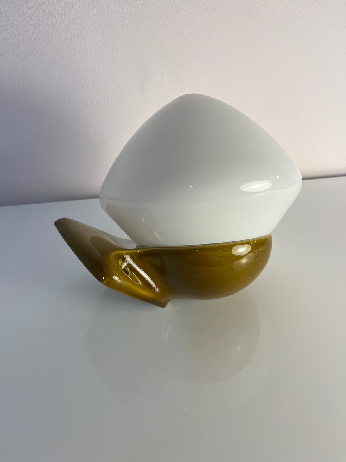 Vintage Wandlampe Modell 6030 von Sigvard Bernadotte für Ifö oliv