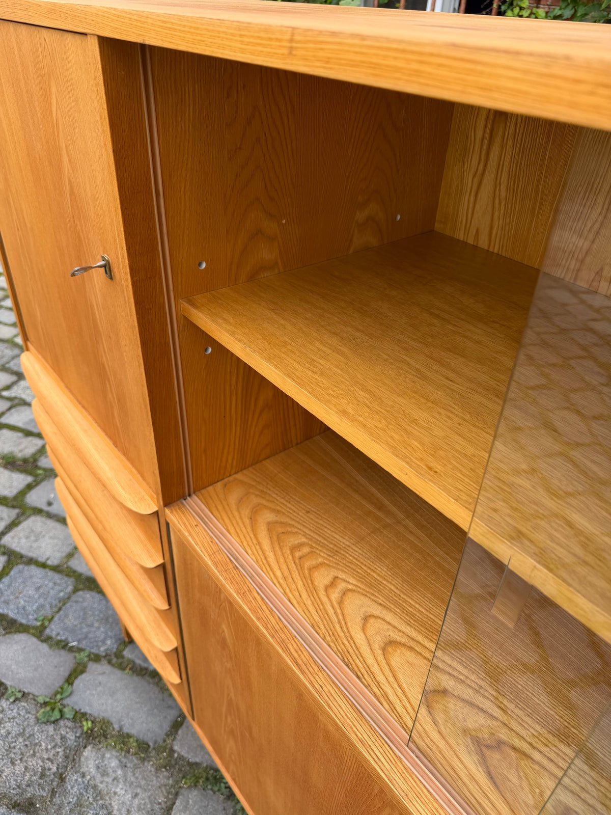Vintage Highboard Typ 602/G von Franz Ehrlich für Hellerau
