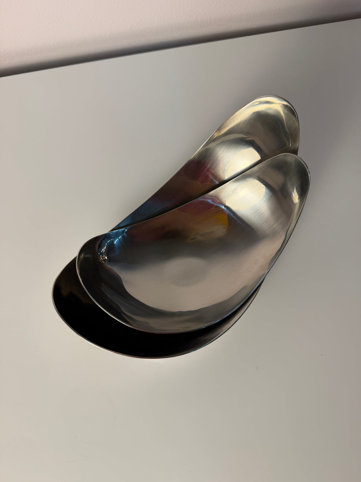 Set von 2 Servierschalen "Leaf" von Helle Damkjær für Georg Jensen