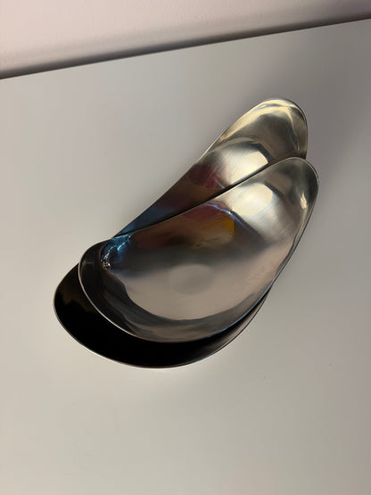 Set von 2 Servierschalen "Leaf" von Helle Damkjær für Georg Jensen
