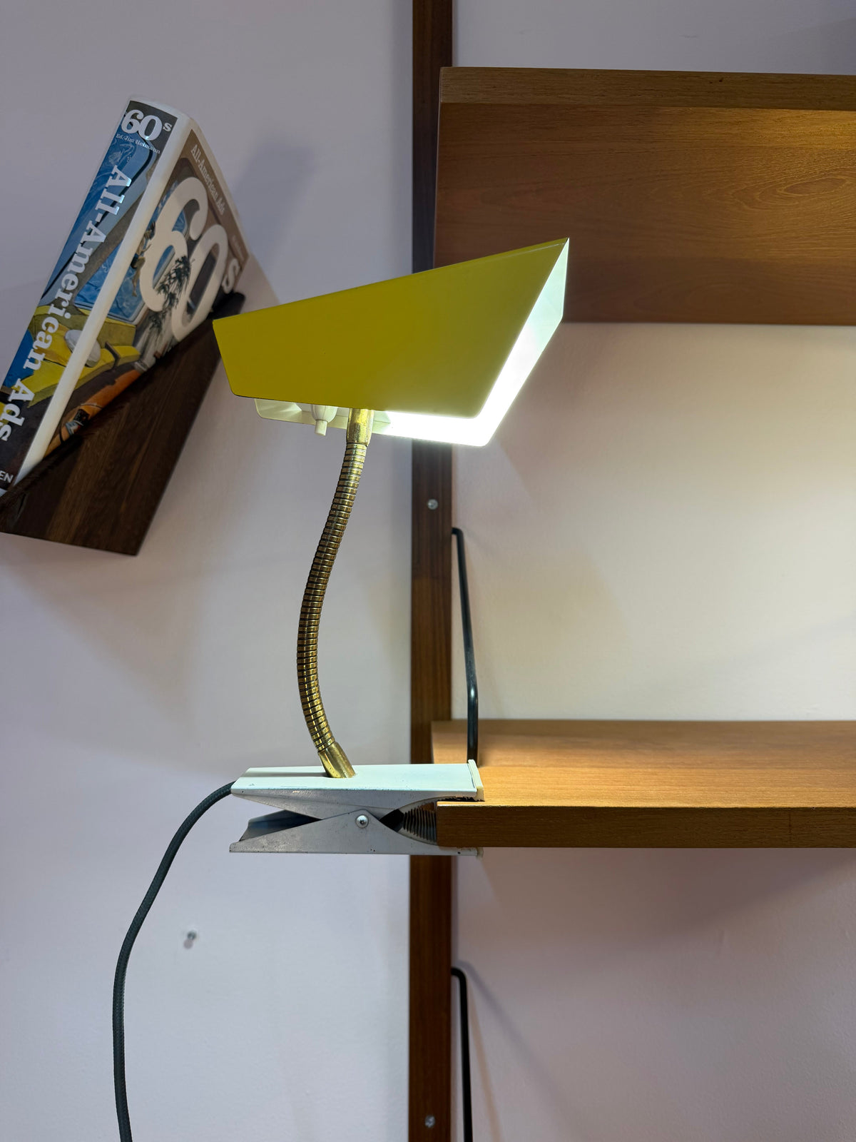 Klemmlampe gelb gold von HOSO (Hoffmeister und Sohn)
