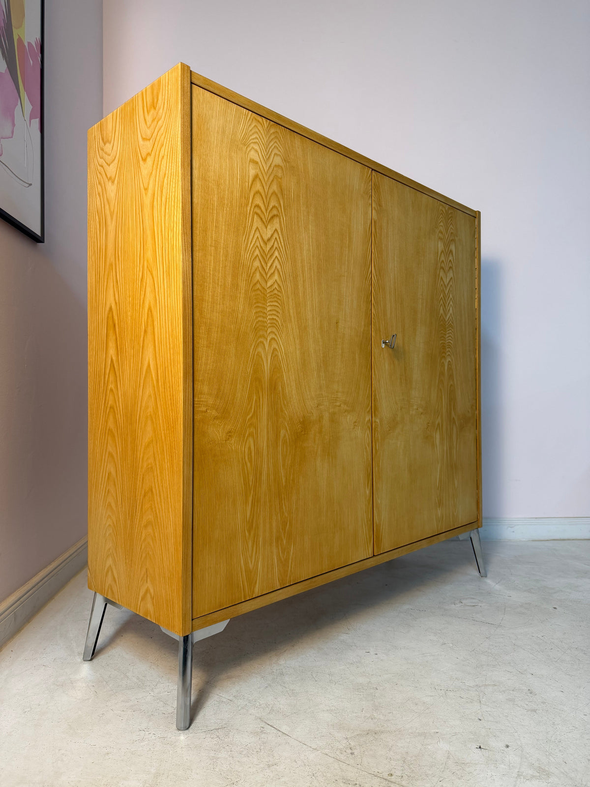 Vintage Schrank Typ 430 Esche von Joachim Nebelung für Hellerau