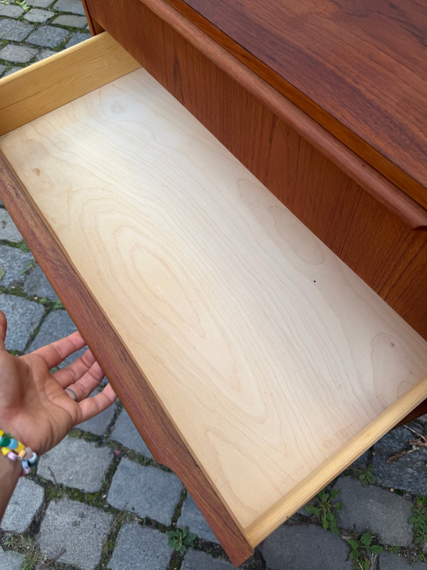 Vintage Teak Kommode aus Dänemark, 6 Schubladen