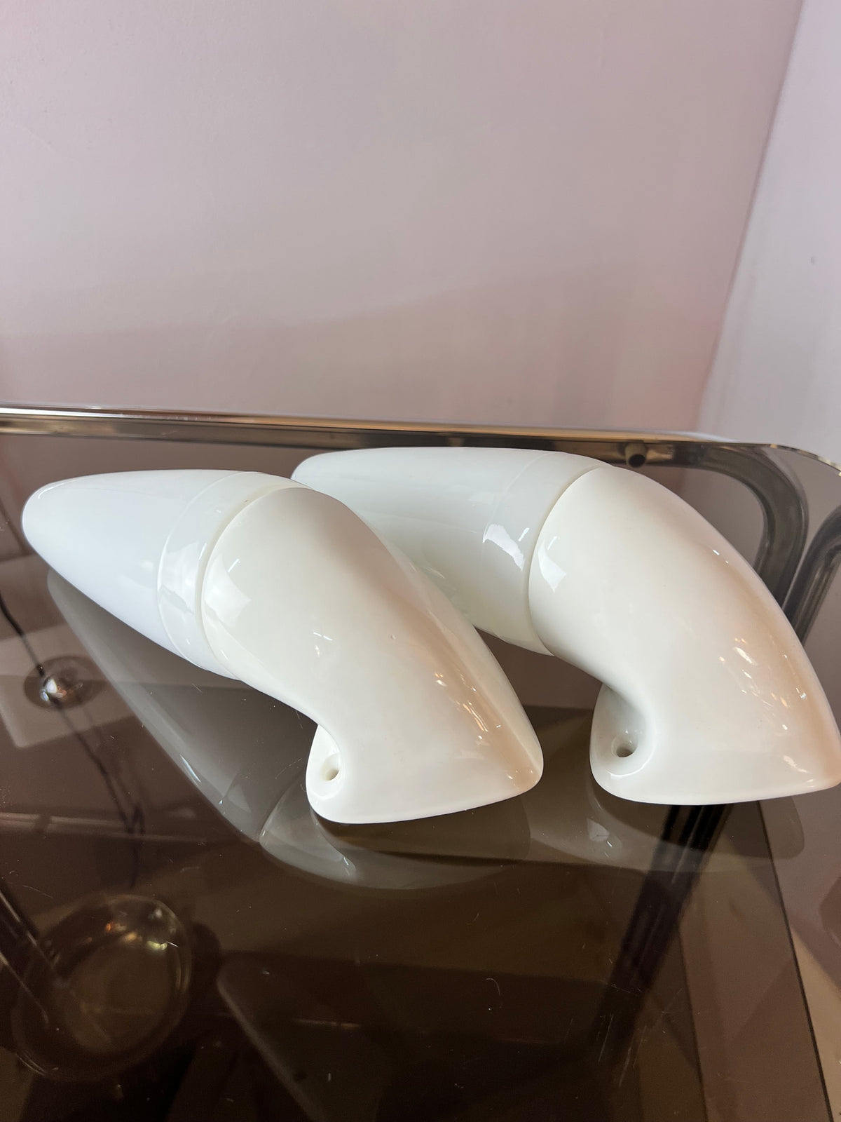 Vintage Wandlampe Modell 6035 von Sigvard Bernadotte für Ifö Set von 2 weiß