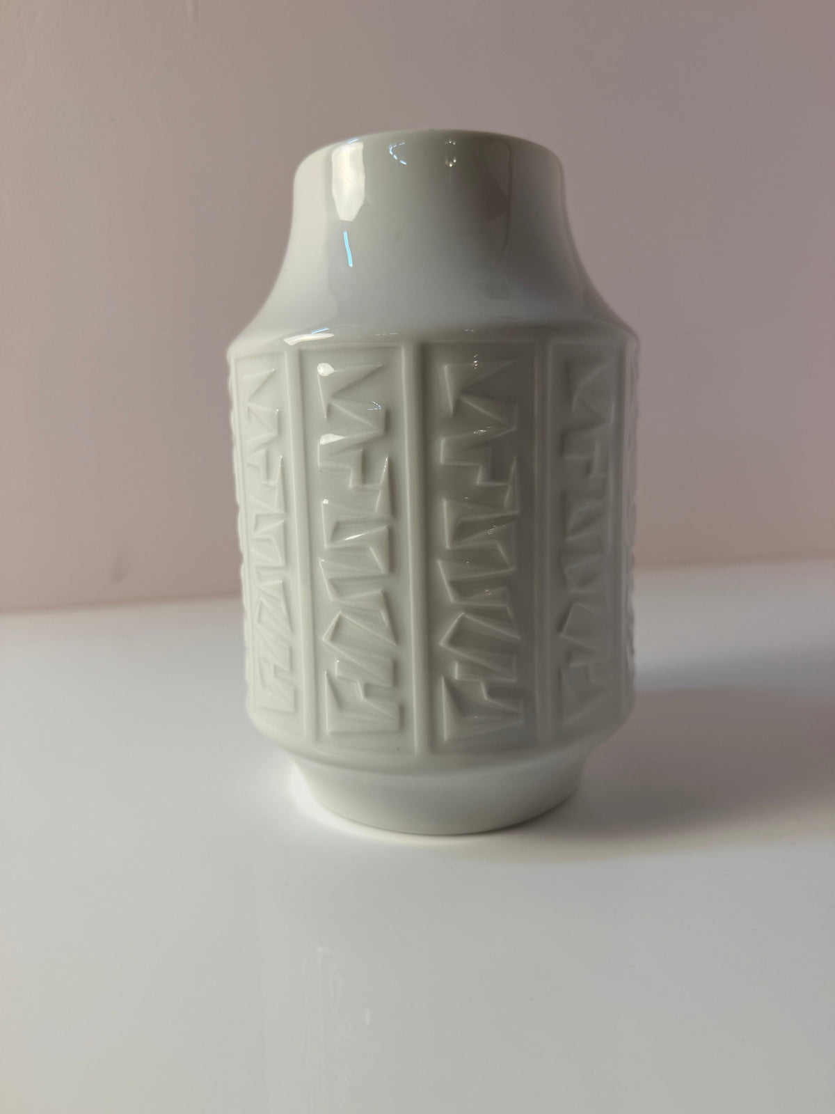 Vase "Zickzack" Porzellan weiß von Winterling Bavaria