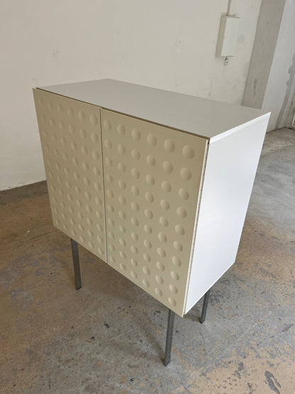 Vintage Highboard mit Minibar und kreisförmigem Reliefmuster aus Belgien