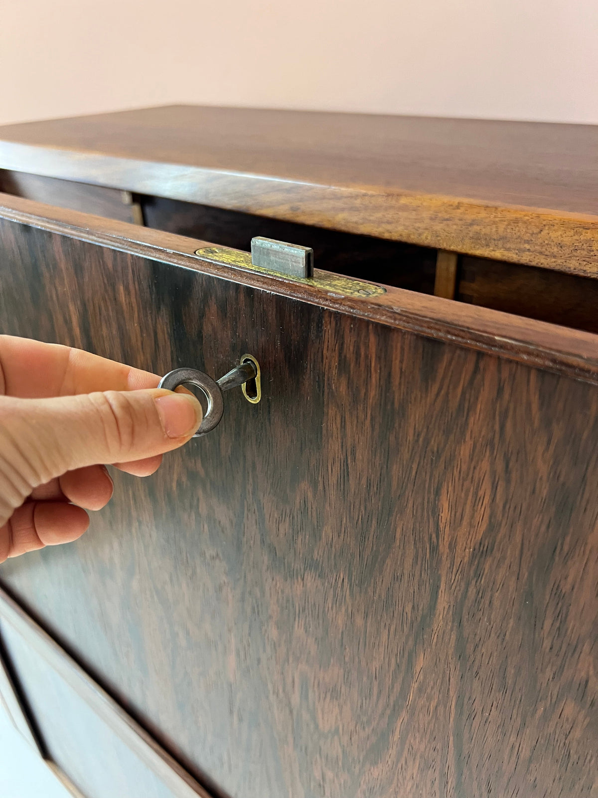 Vintage rosewood secretary by Bernhard Pedersen &amp; Son