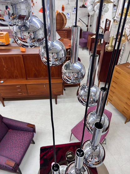 Vintage Kaskadenlampe Chrom von STAFF