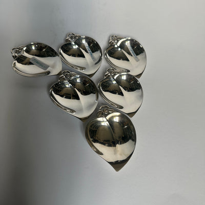 Vintage Heart/Apple Bowl by Tiffany+Co Sterling Silver Set of 6