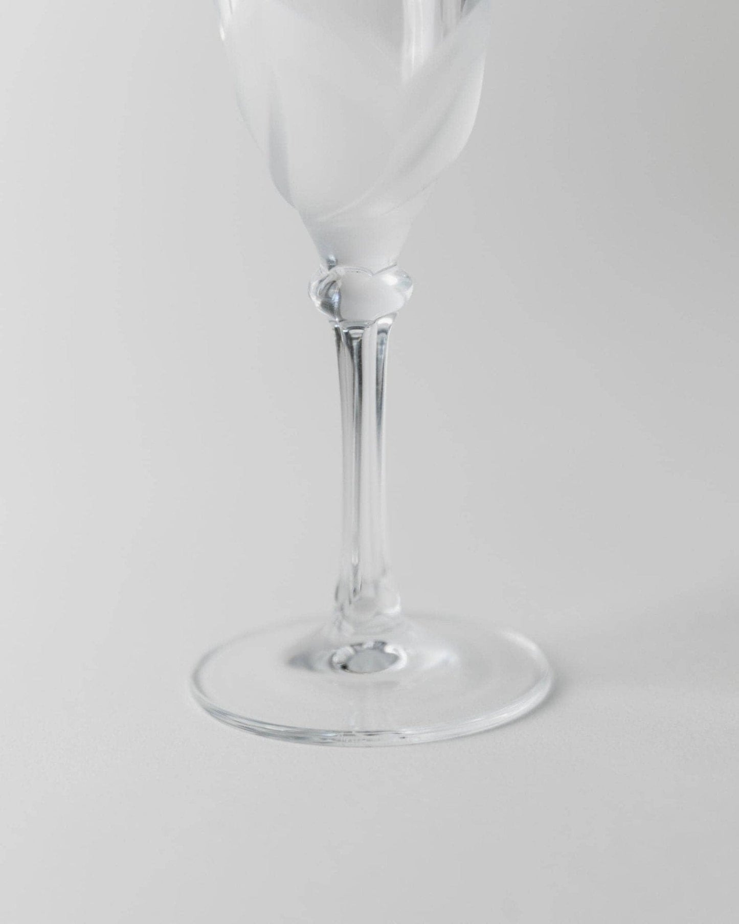 Vintage Champagne Glass Crystal by JG Durand France 1970s Set of 6