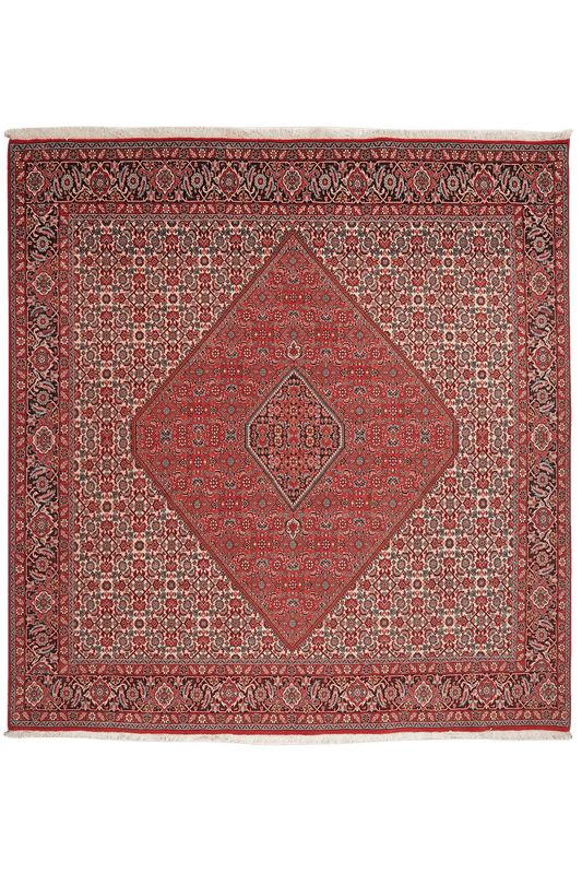 Vintage Bidjar Zandjan carpet colorful 208x201cm