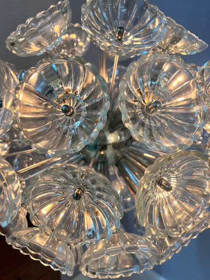 Vintage chandelier "Dandelion" GDR 60s