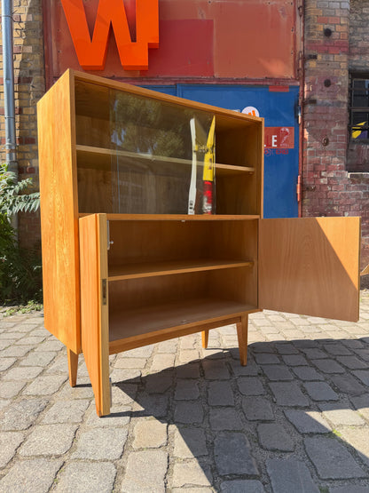 Vintage Vitrinenschrank 602/D Esche von Franz Ehrlich für Hellerau
