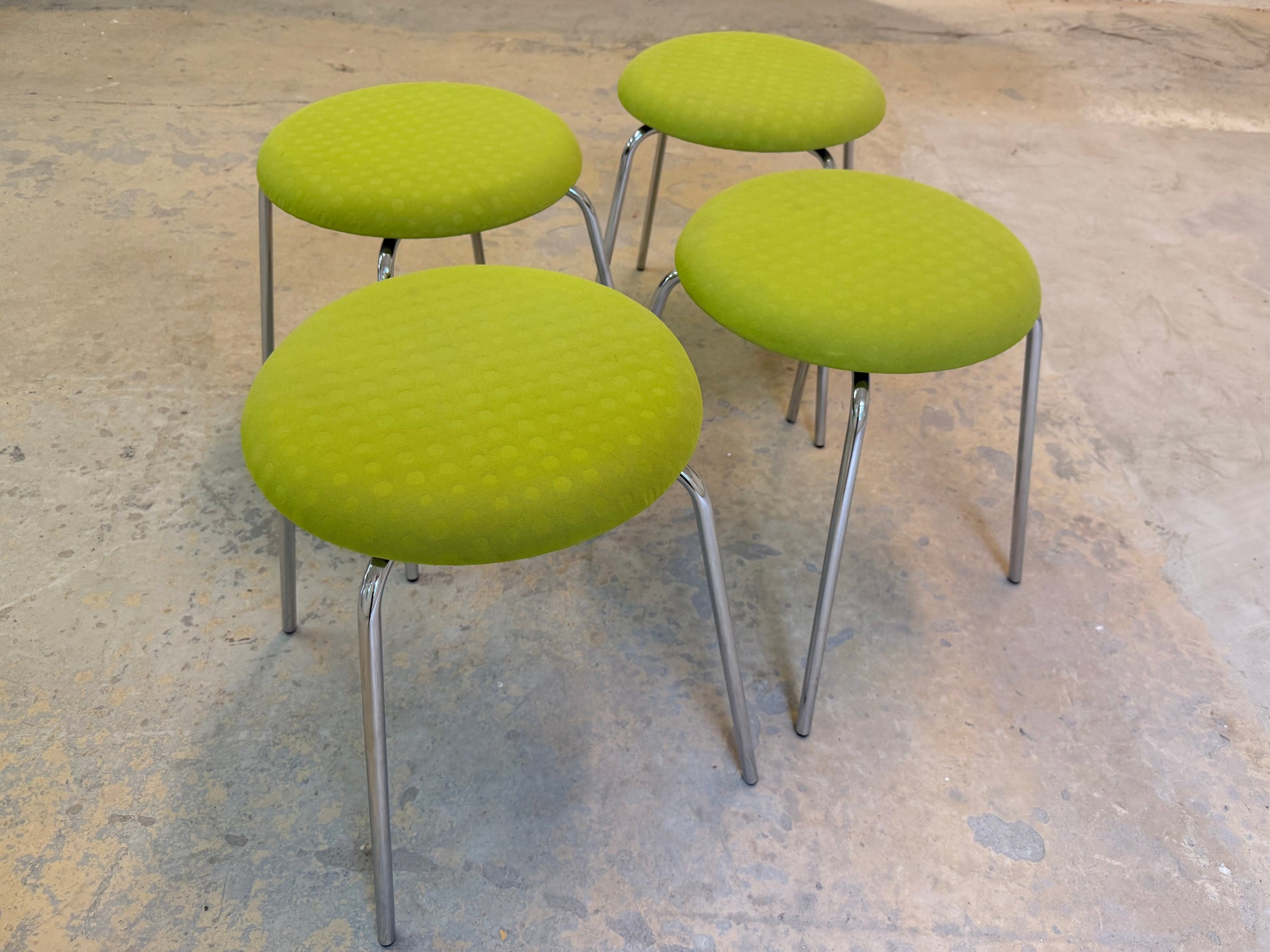 Vintage Hocker Pastillo grün von Ulla Christiansson für Karl Andersson und Söner