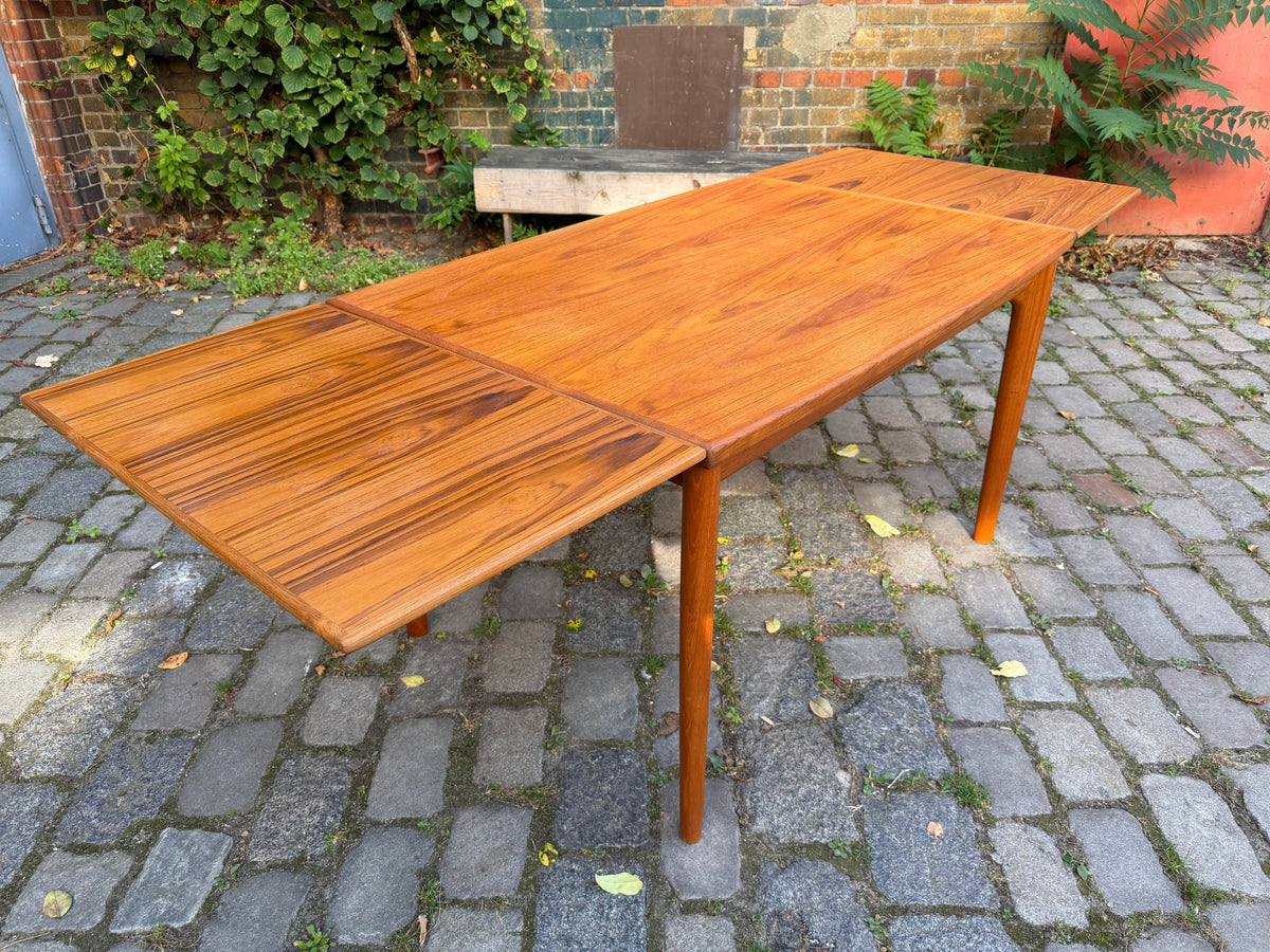 Vintage Esstisch Teak ausziehbar von Grete Jalk für Glostrup