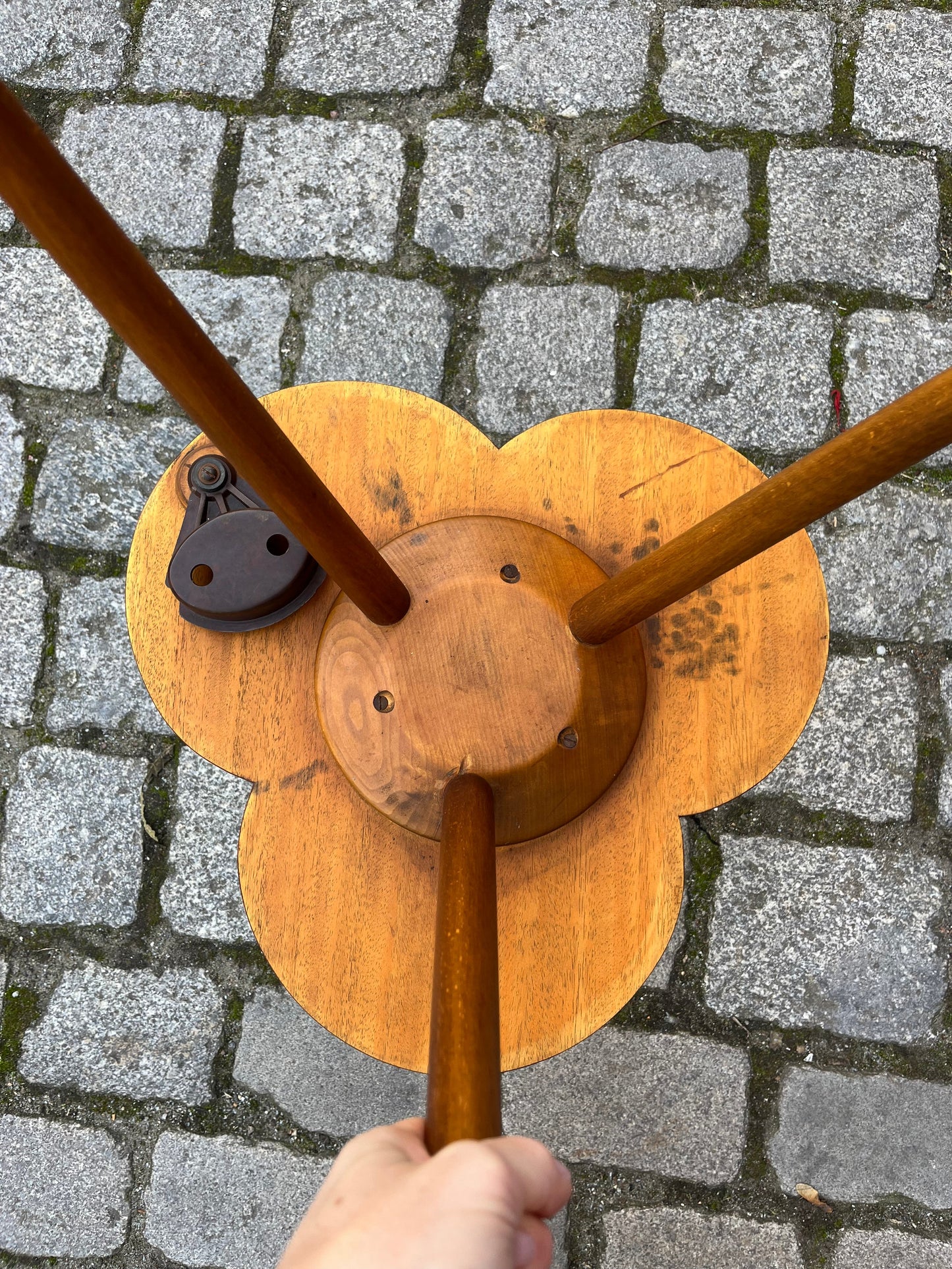 Beistelltisch Kleeblatt Teak aus Dänemark