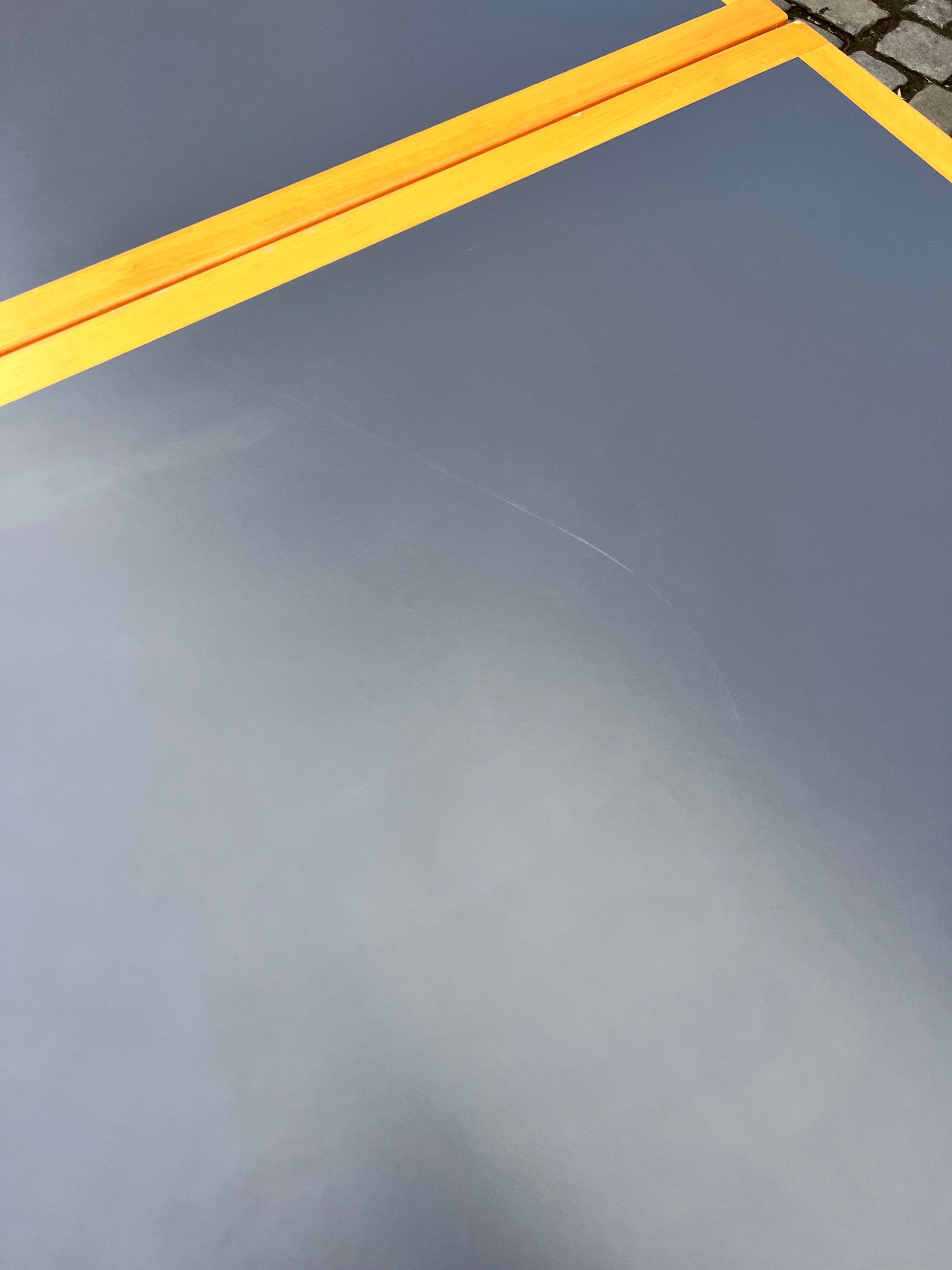 Vintage Esstisch halbrund grau von Rud Thygesen und Johnny Sørensen für Farstrup