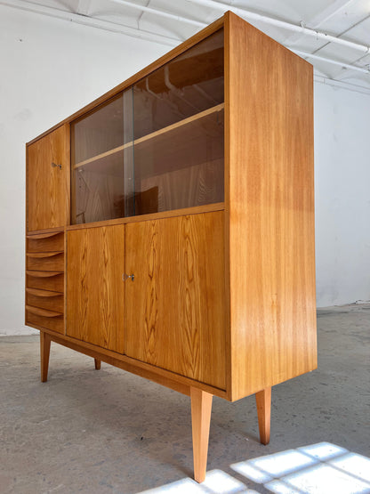 Vintage Highboard Typ 602/G von Franz Ehrlich für Hellerau Esche