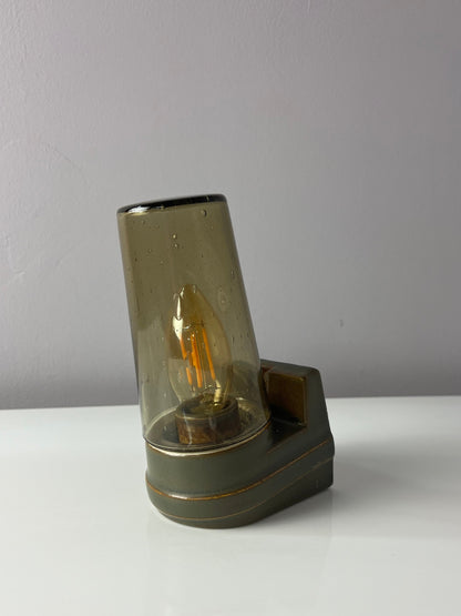 Vintage Wandlampe Modell 6080 Rauchglas von Sigvard Bernadotte für Ifö
