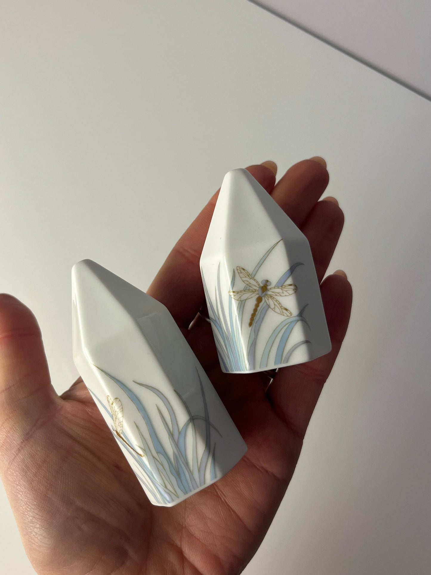 Vintage Set Salz und Pfefferstreuer Polygon Libelle von Tapio Wirkkala für Rosenthal