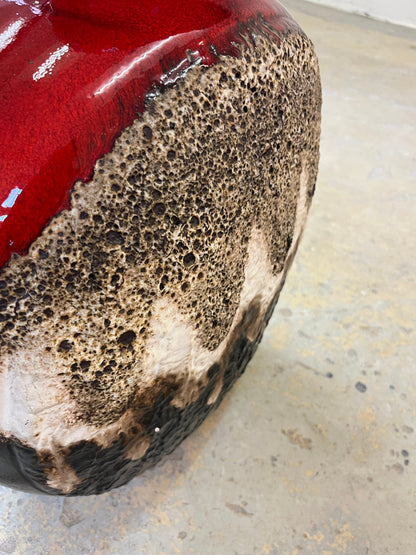 Vintage Bodenvase 102/50 von Dümler und Breiden rotbraun