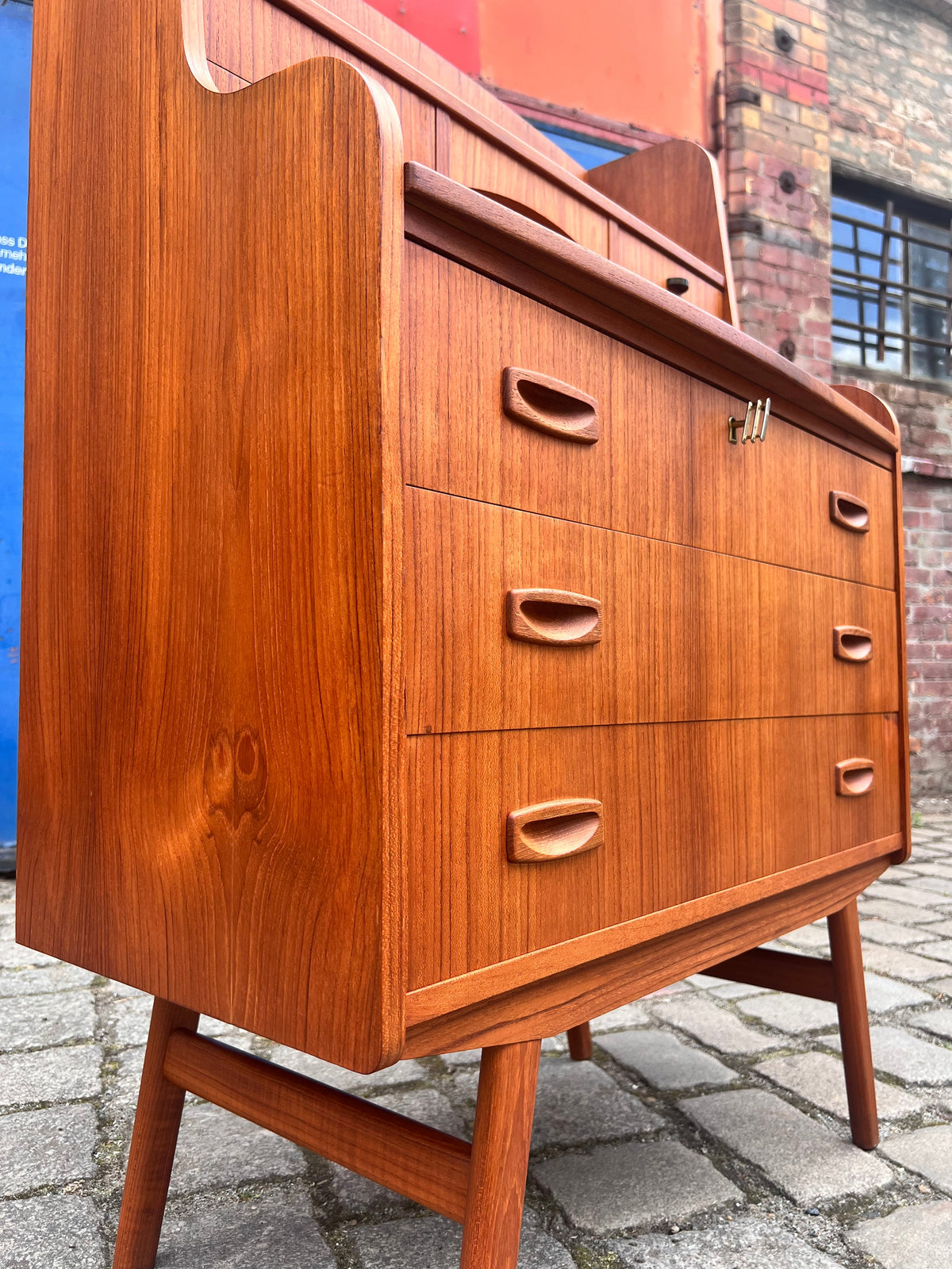 Vintage teak secretary from Denmark