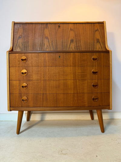 Teak Secretary Desk, Mid-Century, Denmark