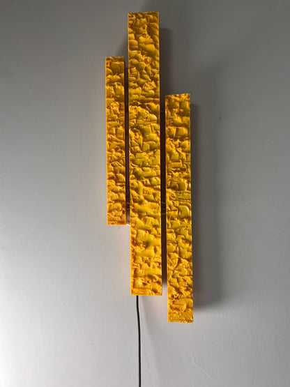 Applique vintage jaune par Uwe Mersch