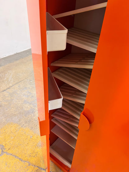 Vintage Schuhschrank orange von Schönbuch