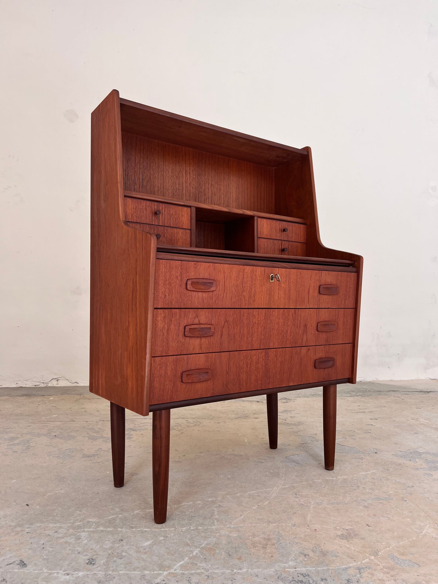 Vintage Sekretär aus Teak von Handbjerg Møbelfabrik