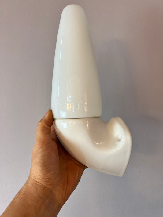 Vintage Wandlampe Modell 6035 von Sigvard Bernadotte für Ifö weiß