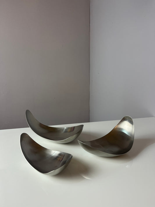 Servierschale Leaf von Helle Damkjær für Georg Jensen Set von 2