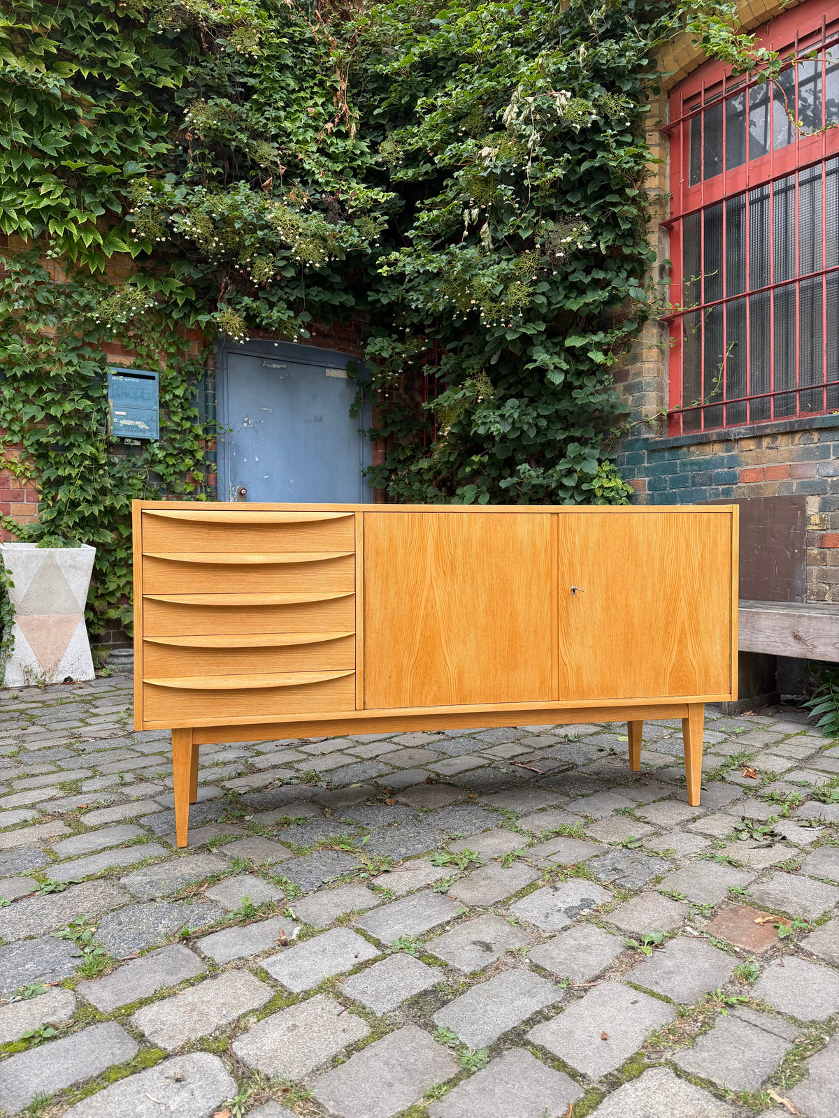 Vintage Sideboard Typ 602/K Esche von Franz Ehrlich für Hellerau